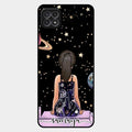 Girl In Universe Customised Glossy Metal Case Cover For Samsung Galaxy F42 5G