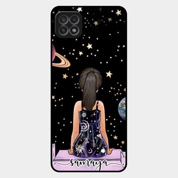 Girl In Universe Customised Glossy Metal Case Cover For Samsung Galaxy F42 5G