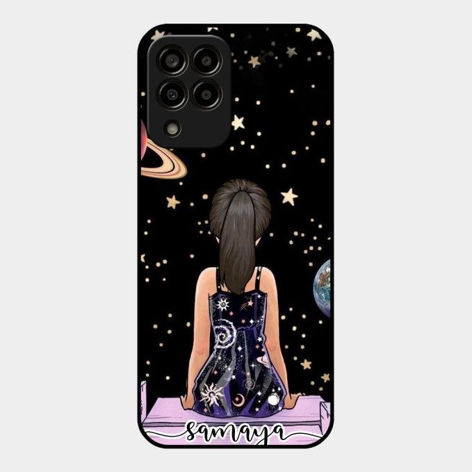Girl In Universe Customised Glossy Metal Case Cover For Samsung Galaxy M33 5G