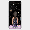 Girl In Universe Customised Glossy Metal Case Cover For Samsung Galaxy S21 Ultra