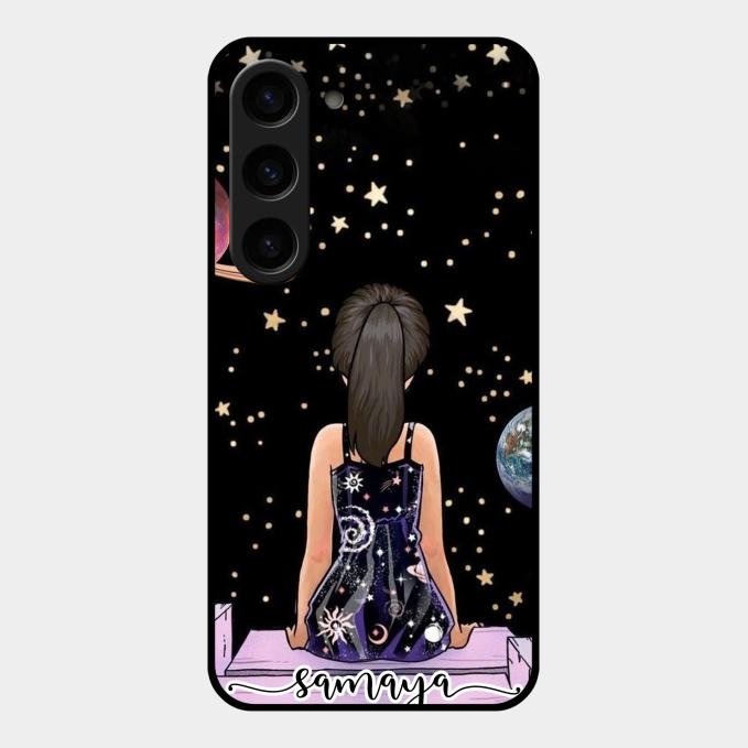 Girl In Universe Customised Glossy Metal Case Cover For Samsung Galaxy S23 5G