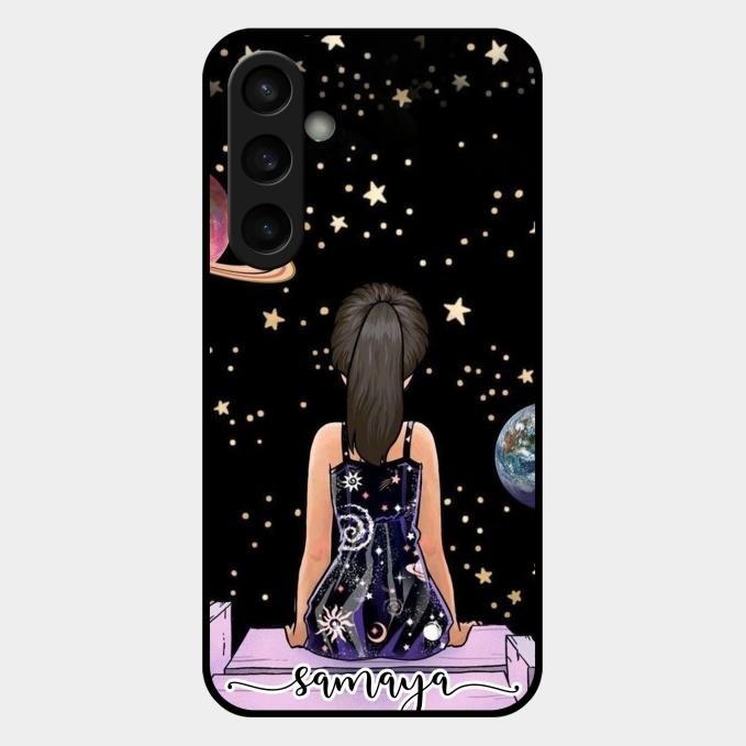 Girl In Universe Customised Glossy Metal Case Cover For Samsung Galaxy S23 Fe 5G