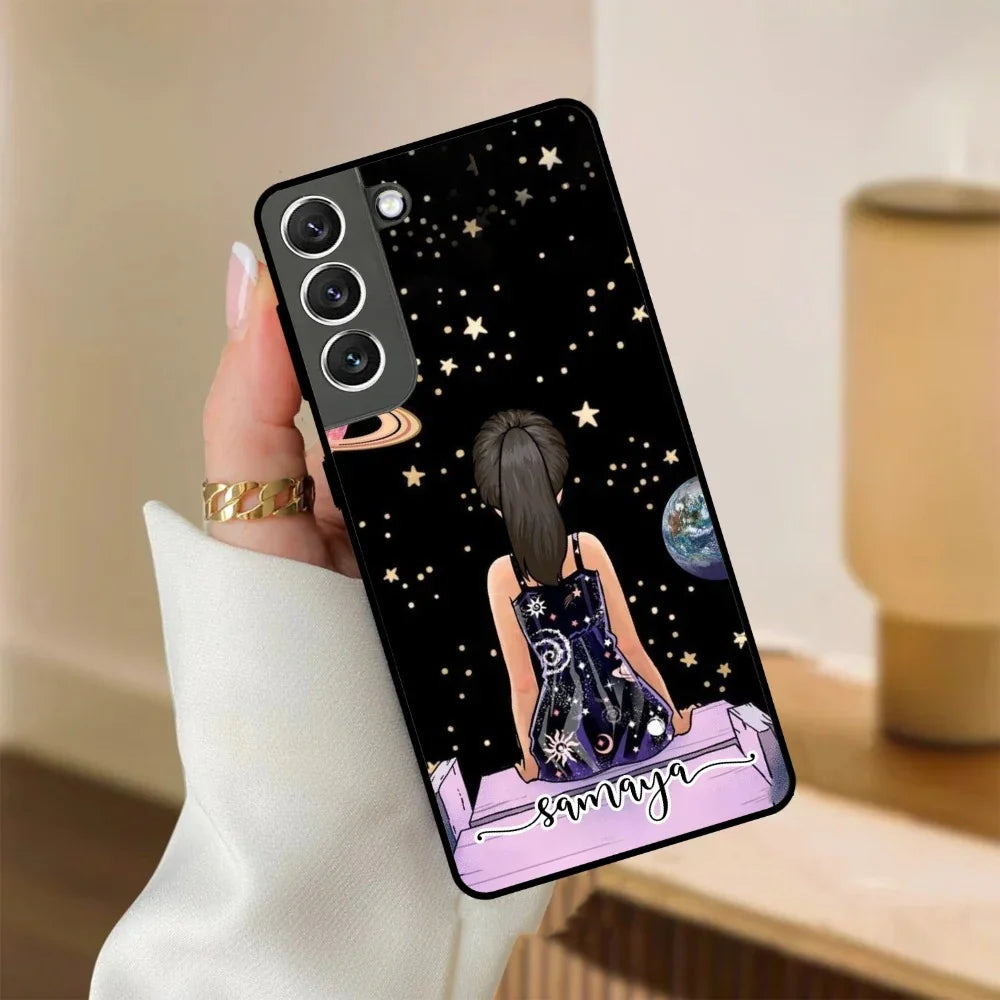 Girl In Universe Customised Glossy Metal Case Cover For Samsung - ShopOnCliQ