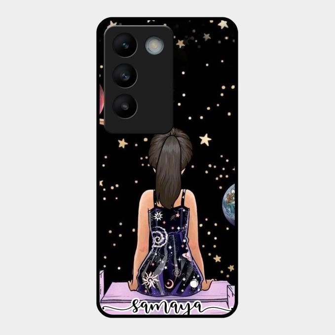 Girl In Universe Customised Glossy Metal Case Cover For Vivo T3 5G
