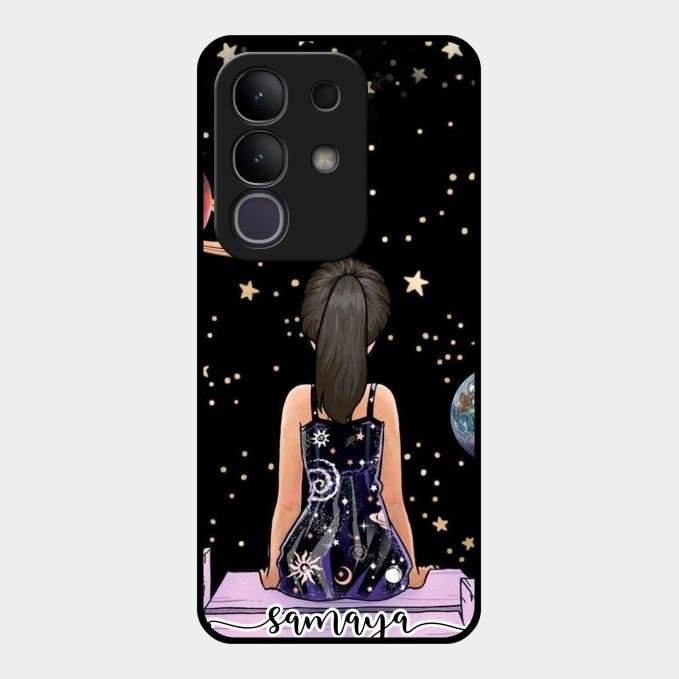 Girl In Universe Customised Glossy Metal Case Cover For Vivo T4X 5G