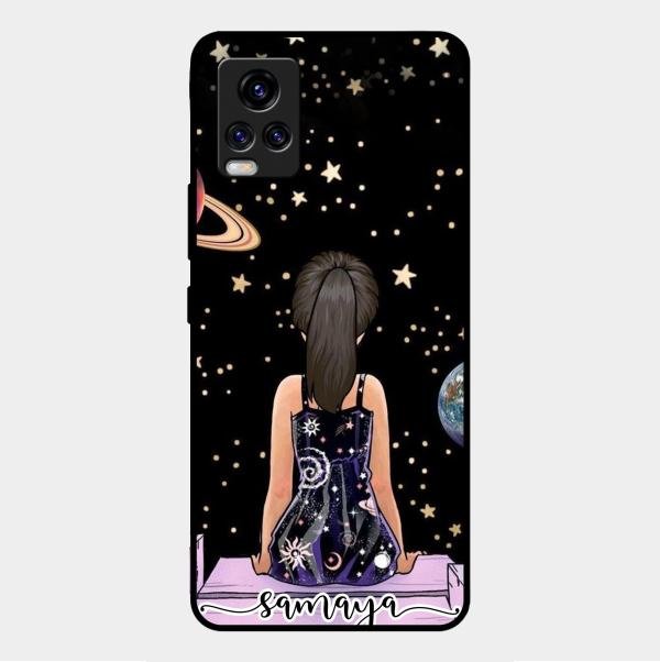 Girl In Universe Customised Glossy Metal Case Cover For Vivo V20 2021