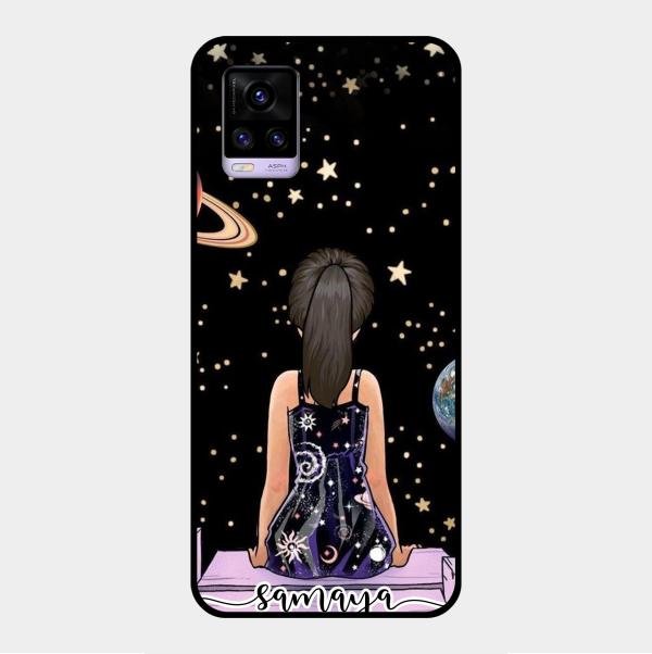Girl In Universe Customised Glossy Metal Case Cover For Vivo V20