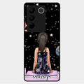 Girl In Universe Customised Glossy Metal Case Cover For Vivo V27 5G