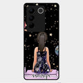 Girl In Universe Customised Glossy Metal Case Cover For Vivo V27 Pro 5G