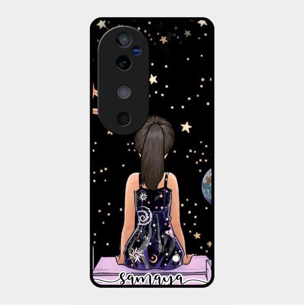 Girl In Universe Customised Glossy Metal Case Cover For Vivo V40 5G