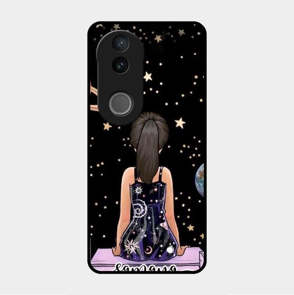 Girl In Universe Customised Glossy Metal Case Cover For Vivo V50 5G