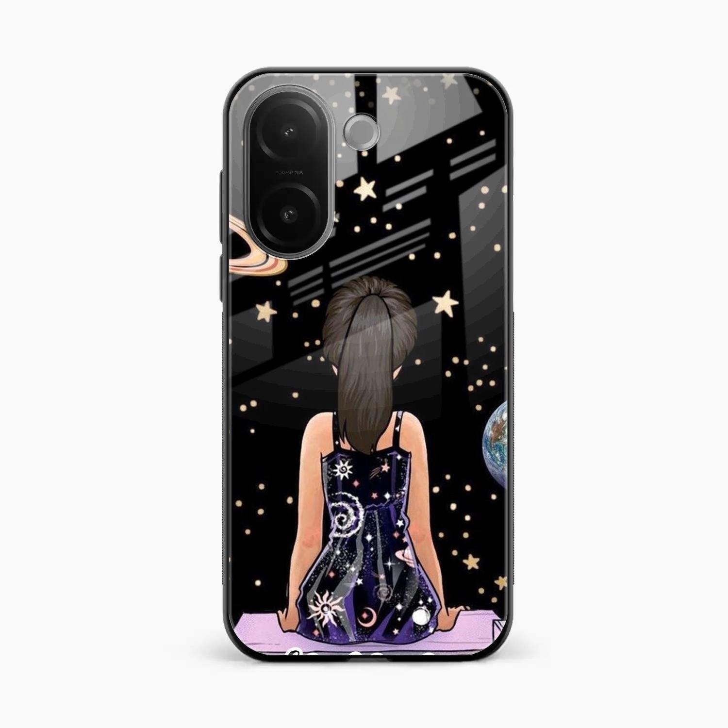 Girl In Universe Customised Glossy Metal Case Cover For Vivo V60e 5G