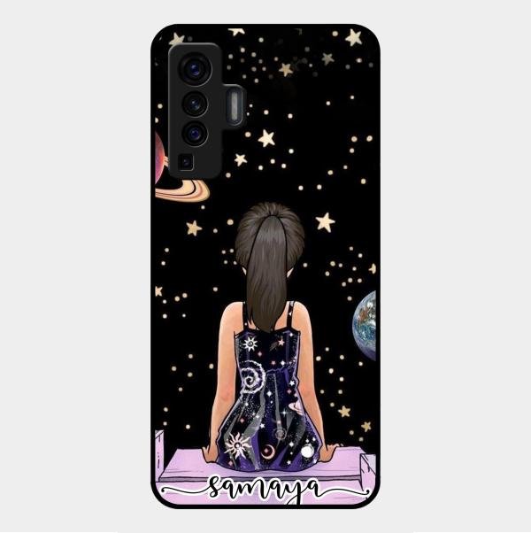 Girl In Universe Customised Glossy Metal Case Cover For Vivo X50 5G
