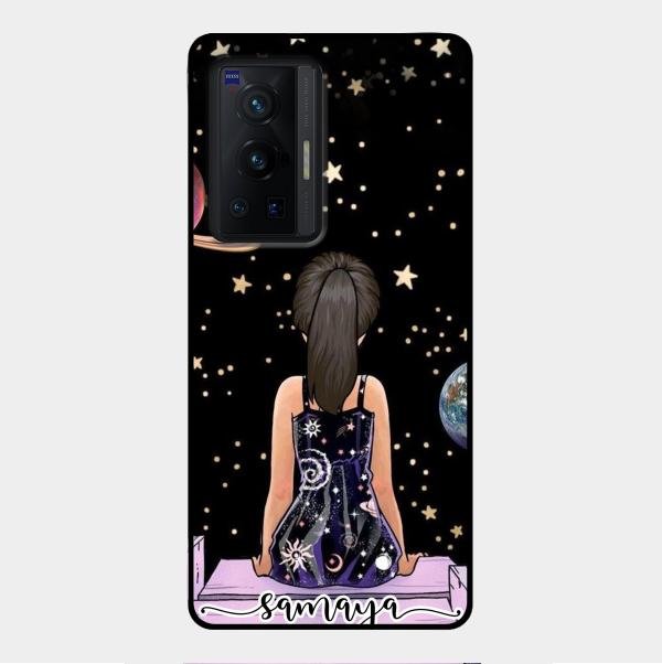 Girl In Universe Customised Glossy Metal Case Cover For Vivo X70 Pro 5G