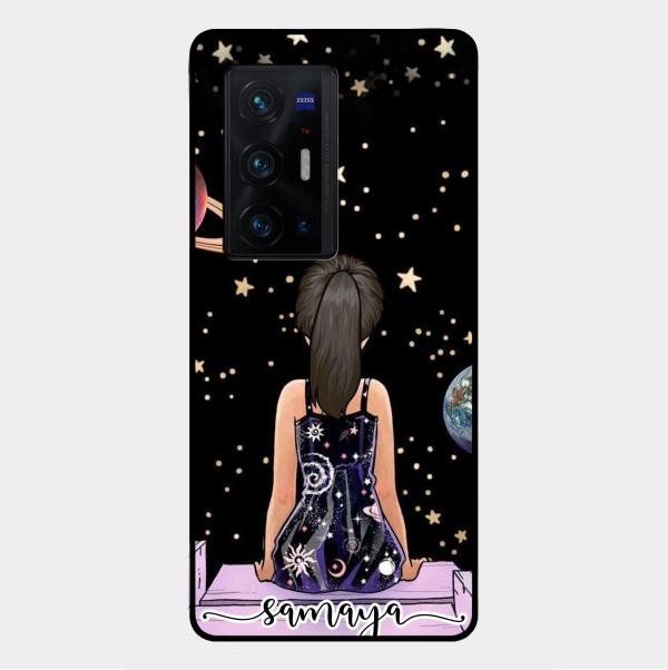 Girl In Universe Customised Glossy Metal Case Cover For Vivo X70 Pro Plus 5G
