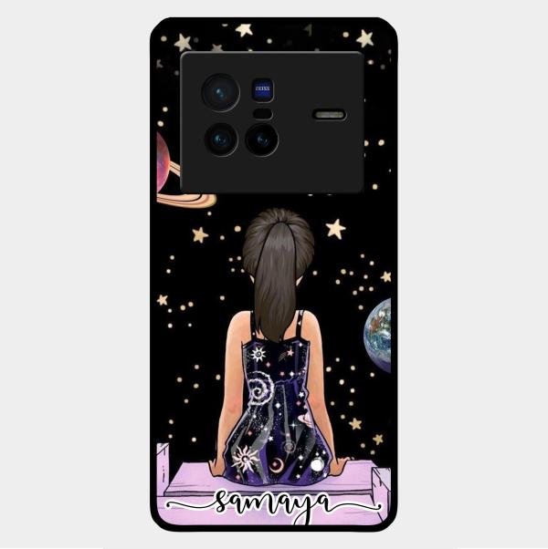 Girl In Universe Customised Glossy Metal Case Cover For Vivo X80 5G