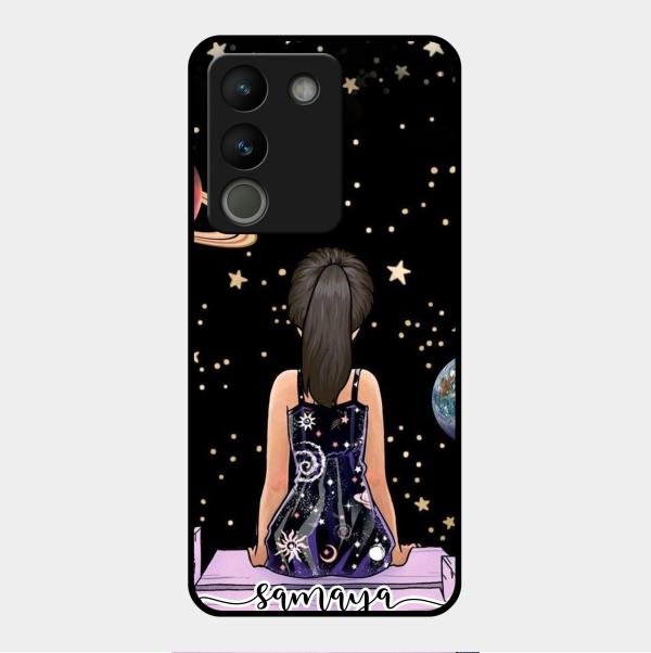 Girl In Universe Customised Glossy Metal Case Cover For Vivo Y200 5G