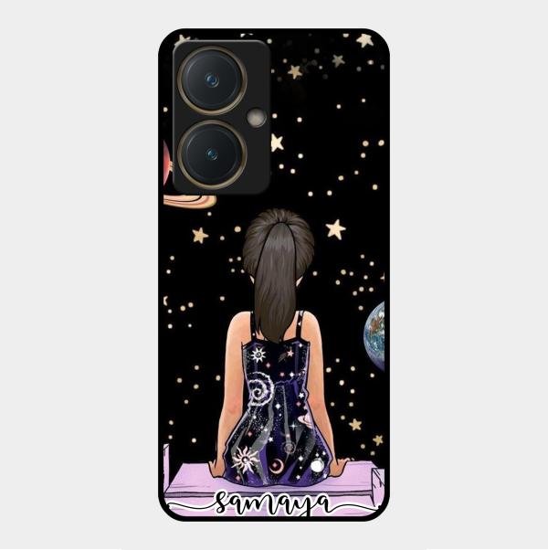 Girl In Universe Customised Glossy Metal Case Cover For Vivo Y27