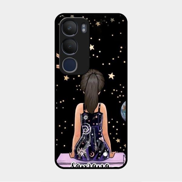 Girl In Universe Customised Glossy Metal Case Cover For Vivo Y29 5G