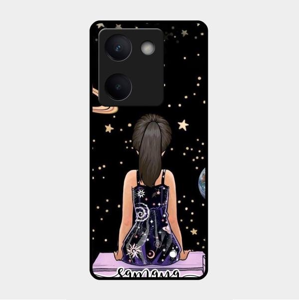 Girl In Universe Customised Glossy Metal Case Cover For Vivo Y300 Plus 5G