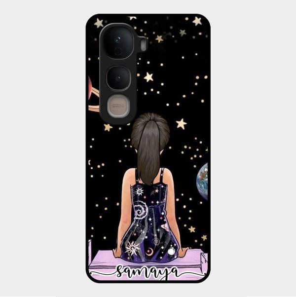 Girl In Universe Customised Glossy Metal Case Cover For Vivo Y400 5G