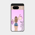Girl With Bag Glass Case Cover For Google Pixel 8 5G