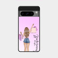 Girl With Bag Glass Case Cover For Google Pixel 8 Pro 5G