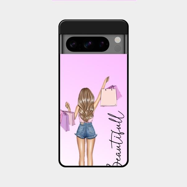 Girl With Bag Glass Case Cover For Google Pixel 8 Pro 5G