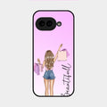 Girl With Bag Glass Case Cover For Google Pixel 9A 5G