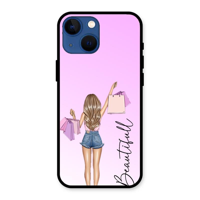 Girl With Bag Glass Case Cover For iPhone 13 mini
