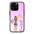 Girl With Bag Glass Case Cover For iPhone 16 Pro