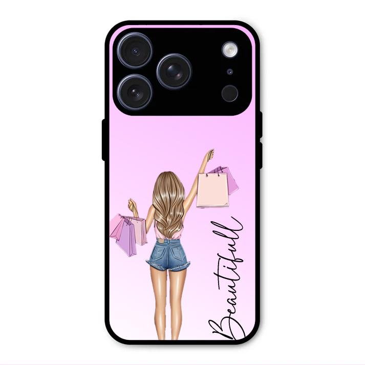 Girl With Bag Glass Case Cover For iPhone 17 Pro Max