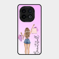 Girl With Bag Glass Case Cover For Iqoo 13 5G