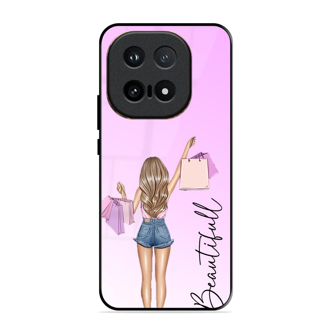 Girl With Bag Glass Case Cover For iQOO 15 5G