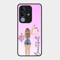 Girl With Bag Glass Case Cover For iQOO Z10x 5G