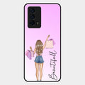 Girl With Bag Glass Case Cover For Iqoo Z5 5G