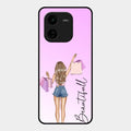 Girl With Bag Glass Case Cover For Iqoo Z9X 5G