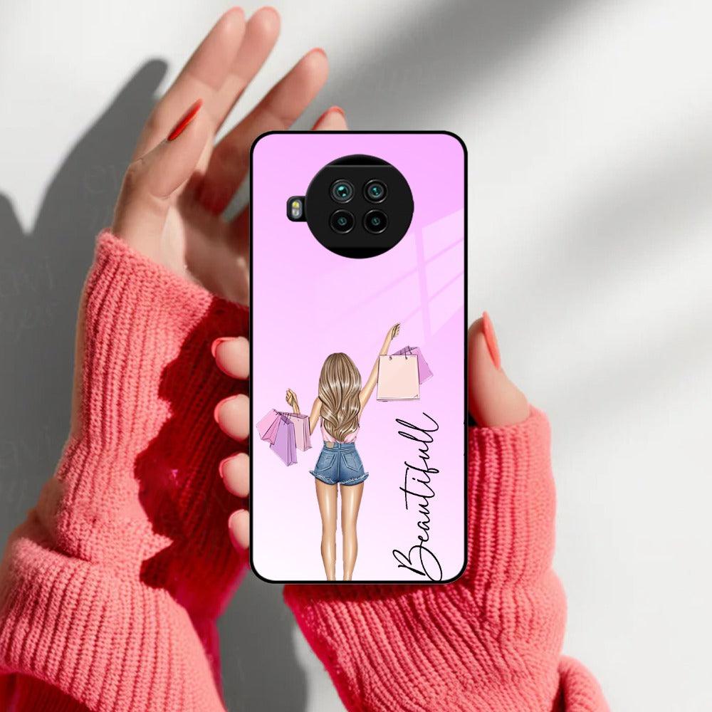Girl With Bag Customize Name Glass Case For Redmi/Xiaomi - ShopOnCliQ