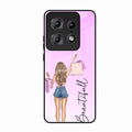 Girl With Bag Glass Case Cover For Motorola Edge 50 Pro