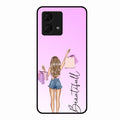 Girl With Bag Glass Case Cover For Motorola g84 5G