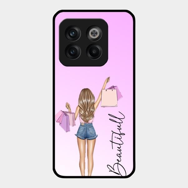 Girl With Bag Glass Case Cover For Oneplus 10T 5G