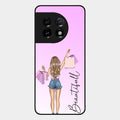 Girl With Bag Glass Case Cover For Oneplus 11 5G