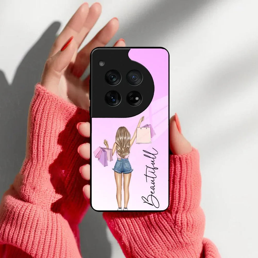 Girl With Bag Glass Case Cover For OnePlus - ShopOnCliQ