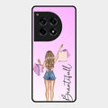 Girl With Bag Glass Case Cover For Oneplus 12R 5G