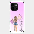 Girl With Bag Glass Case Cover For Oneplus 13S 5G