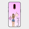 Girl With Bag Glass Case Cover For Oneplus 7