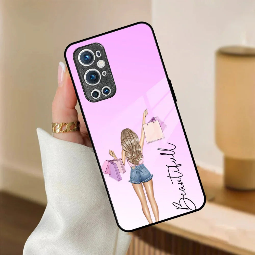 Girl With Bag Glass Case Cover For OnePlus - ShopOnCliQ