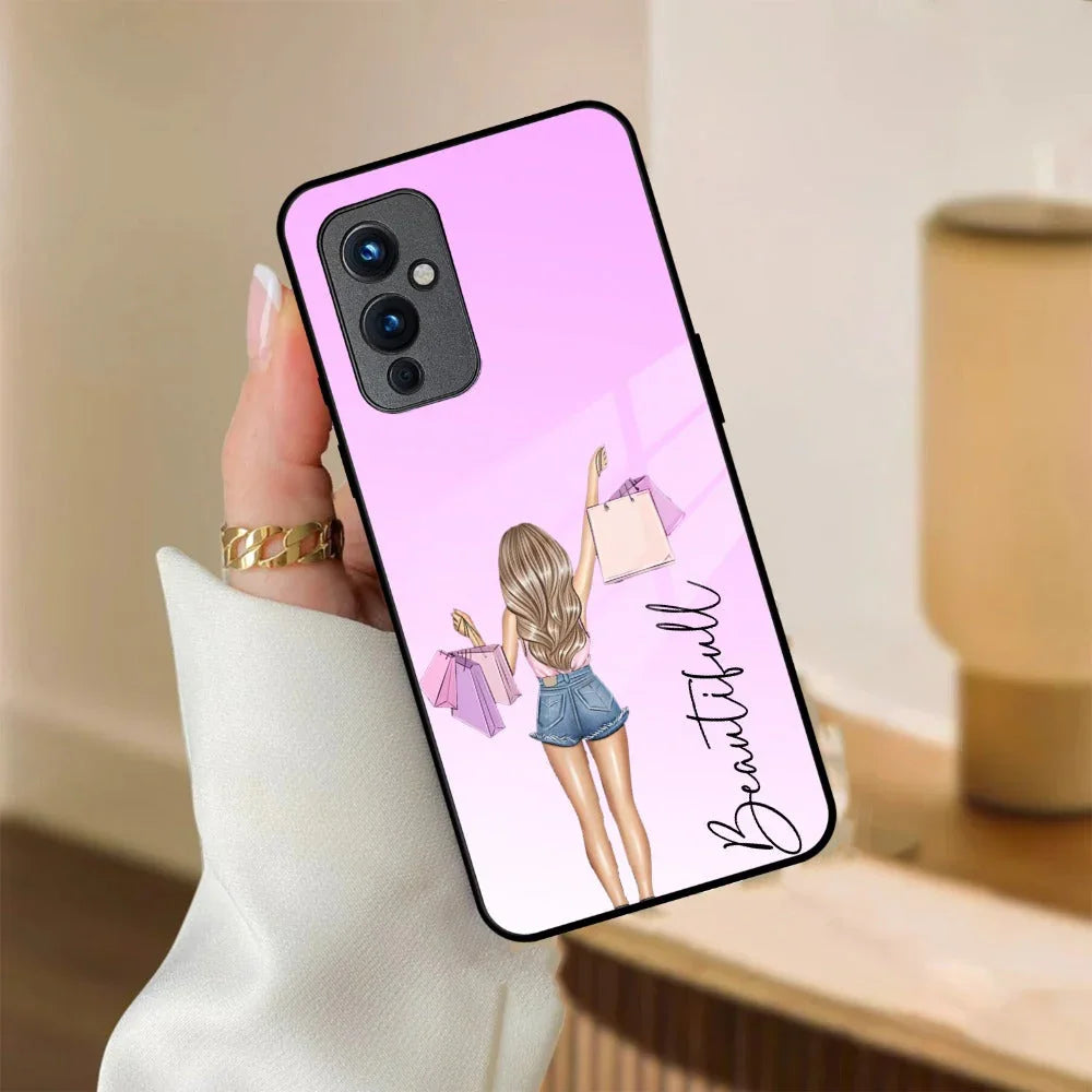 Girl With Bag Glass Case Cover For OnePlus - ShopOnCliQ
