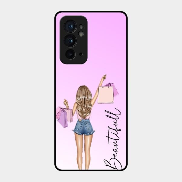 Girl With Bag Glass Case Cover For Oneplus 9Rt 5G