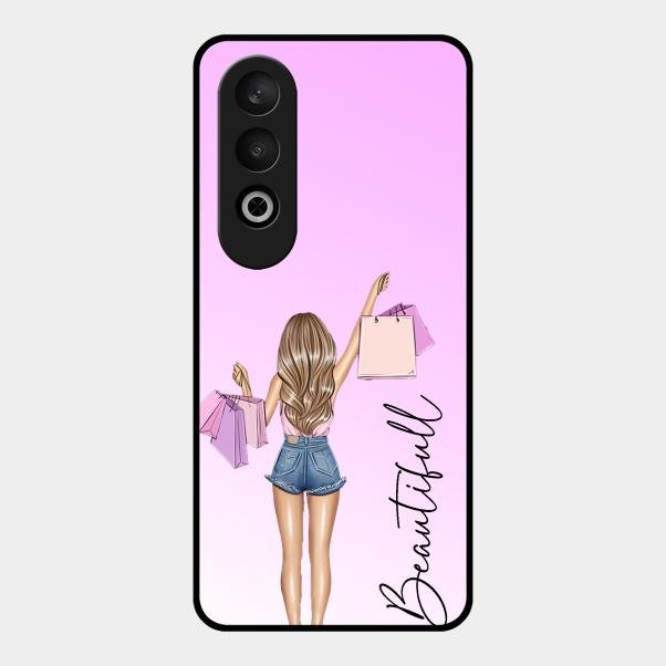 Girl With Bag Glass Case Cover For Oneplus Nord Ce 4 5G